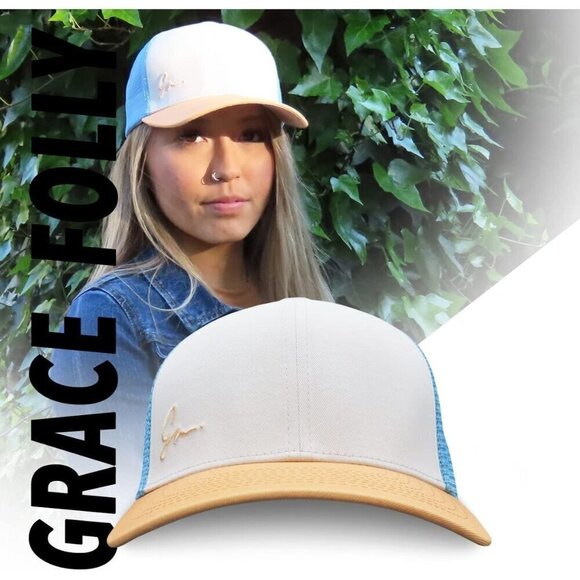 ? Grace Folly Baseball Cap Women Blue Beach Trucker Snapback Summer Mesh Hats main image 7